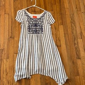 Chelsea and Violet Blue and White dress